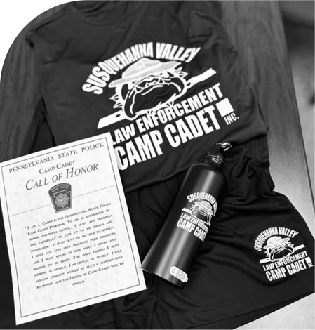 Camp Cadet uniform and Call of Honor letter